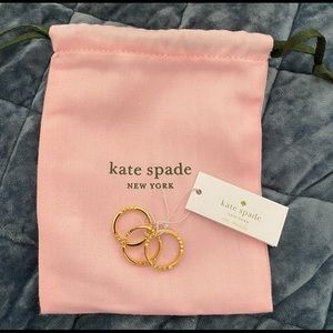 Kate Spade Gold Full Circle Set of 3 Rings